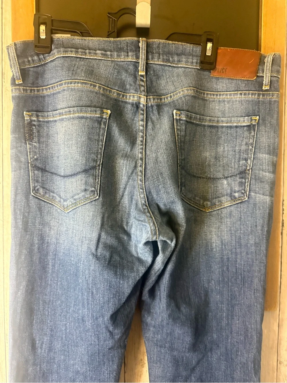 Men’s Paige Federal Blue Stretch Jeans Pants Slim Straight 34